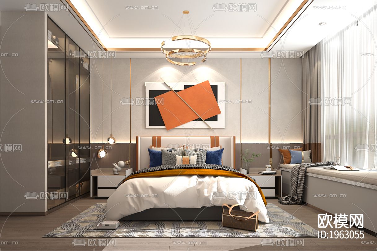 样板房施工图下载（渲染图2）