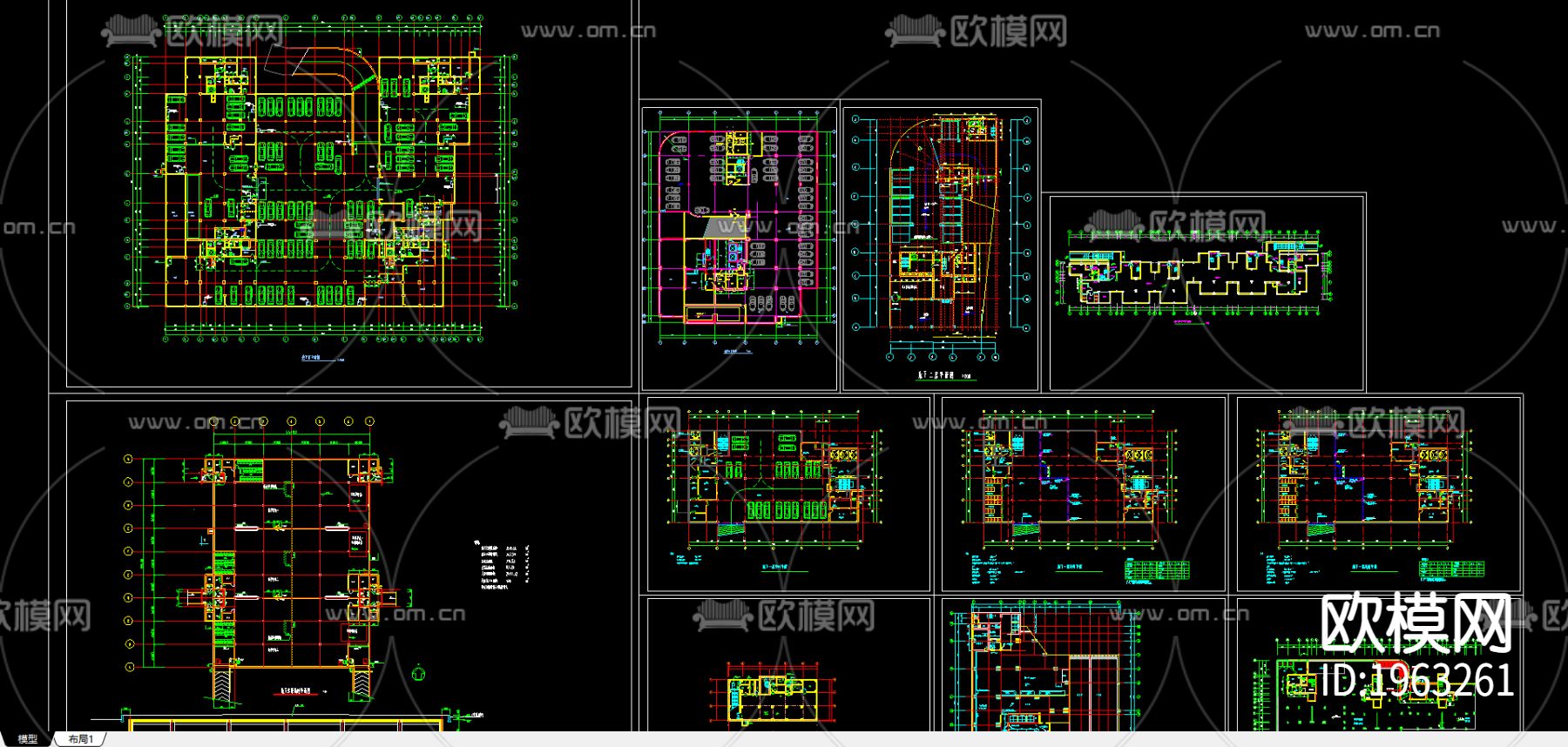 人防建筑施工图下载（渲染图2）