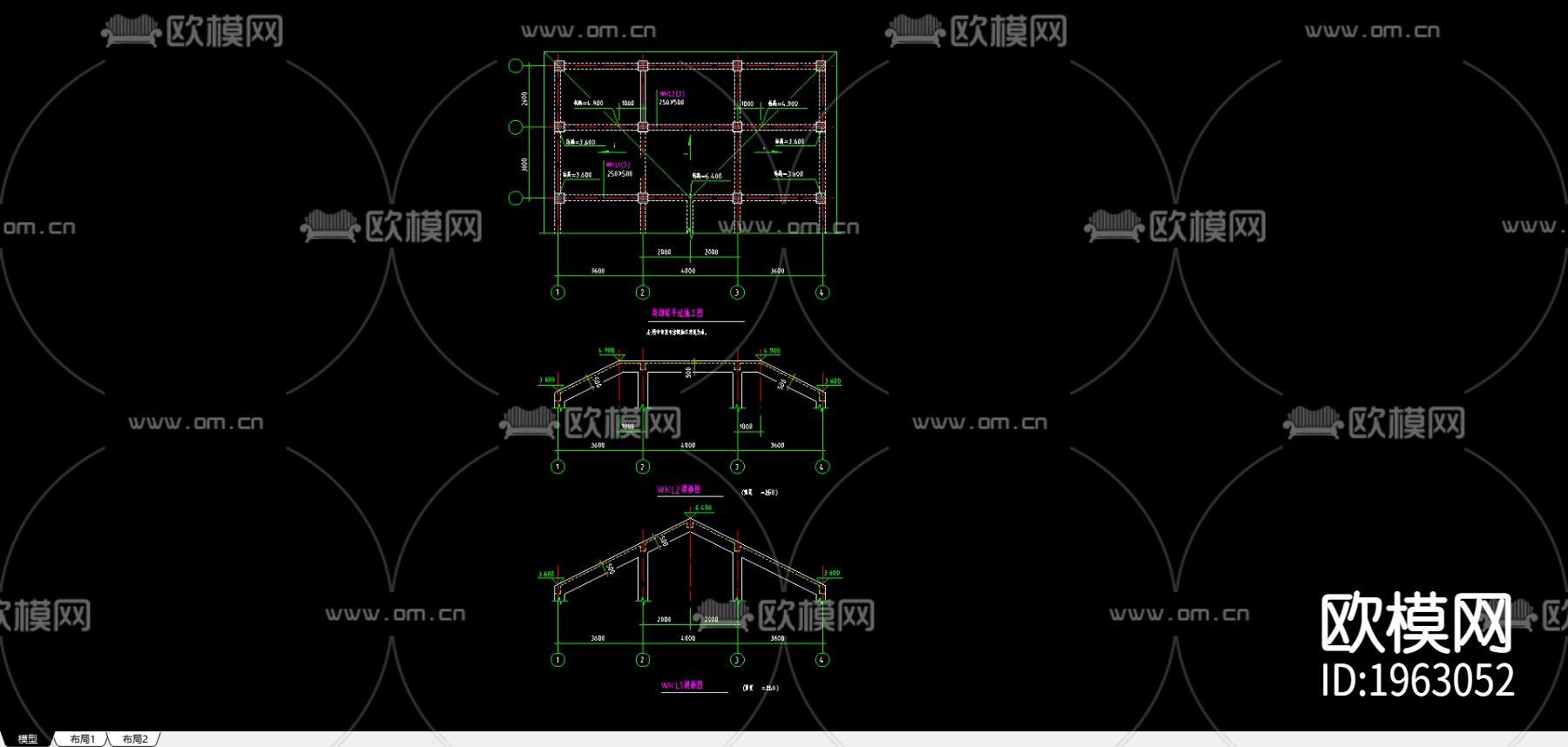 坡屋面建筑构造下载（渲染图4）