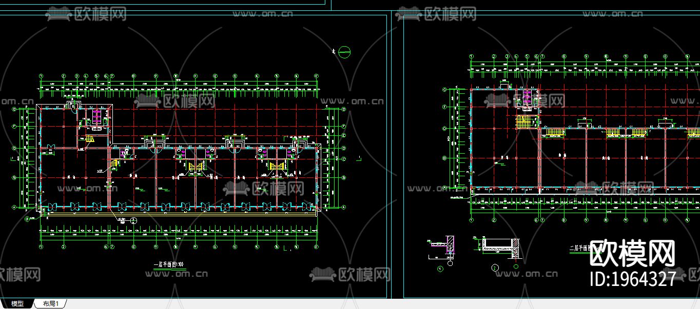 某沿街房建筑扩出图下载（渲染图2）