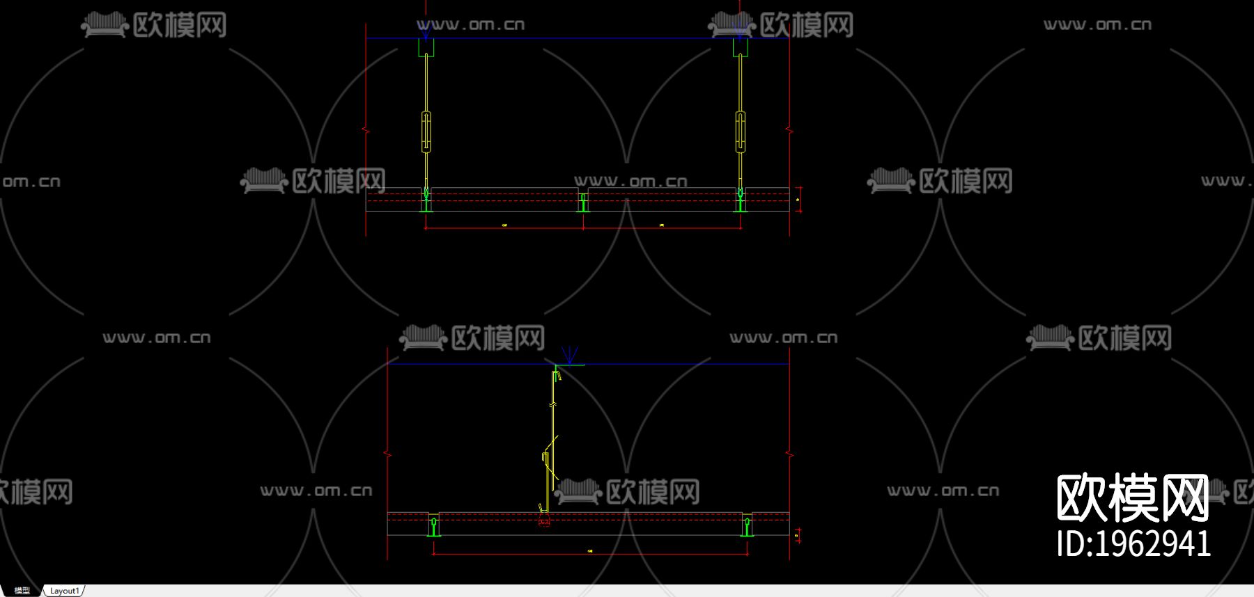 欧风板节点图下载（渲染图1）