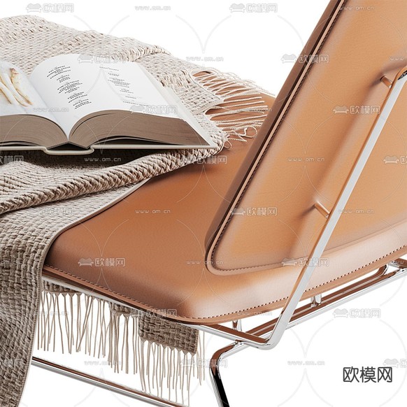 FLEXFORM 皮革躺椅3d模型下载(渲染图2)
