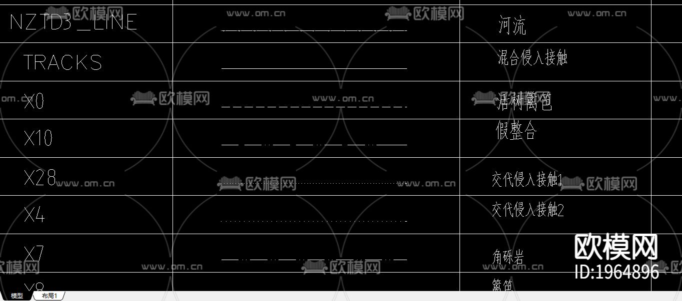 cad地质制图线型下载（渲染图2）