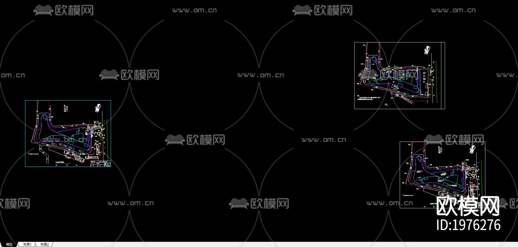 医院cad施工图下载（渲染图2）
