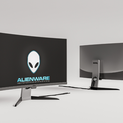  现代电竞显示器su模型 