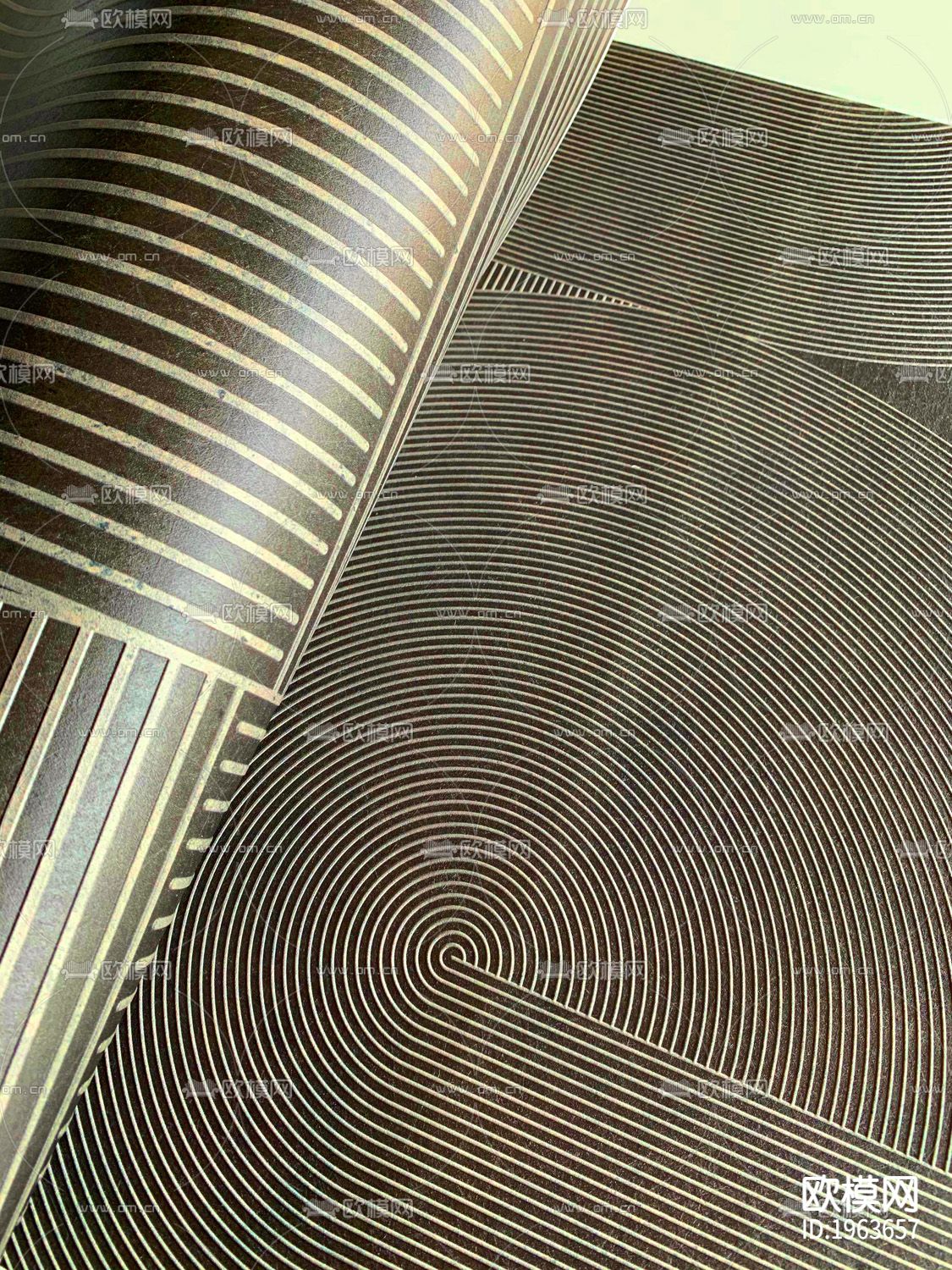 现代简约精雕立体墙纸下载（渲染图6）