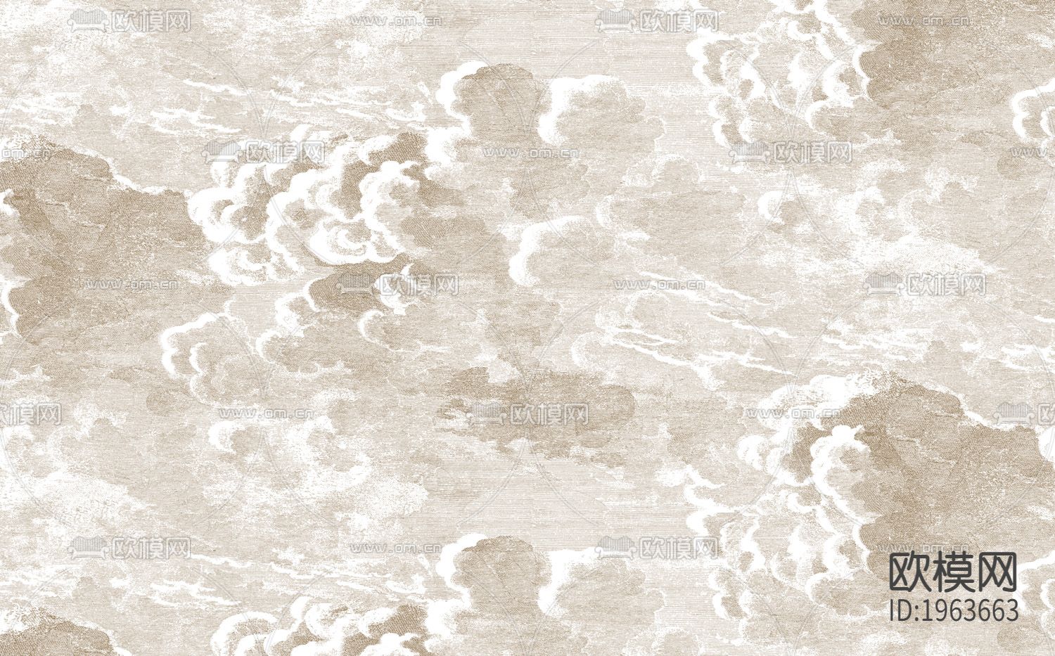 现代简约精雕立体墙纸下载（渲染图5）