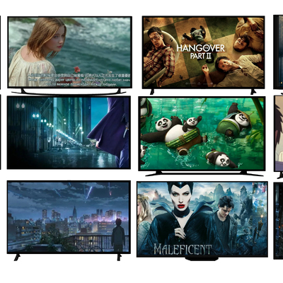 现代显示屏su模型