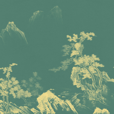  新中式立体精雕墙纸 