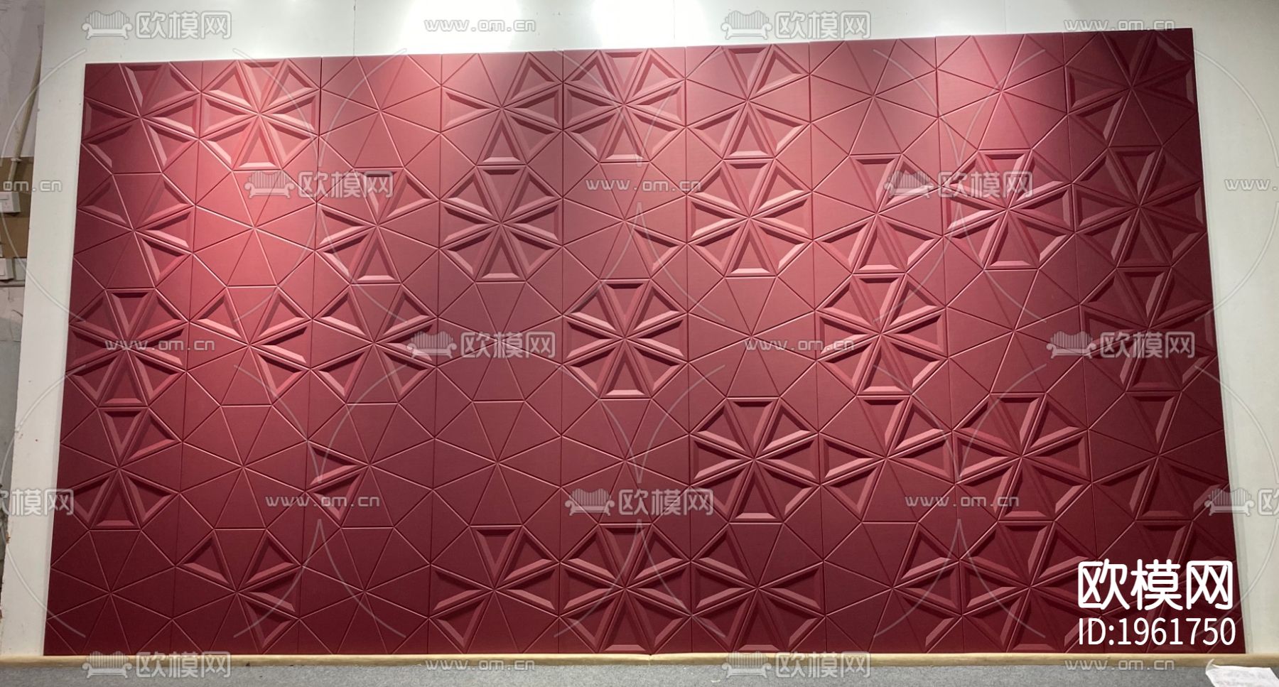 工艺硬包背景墙下载（渲染图3）