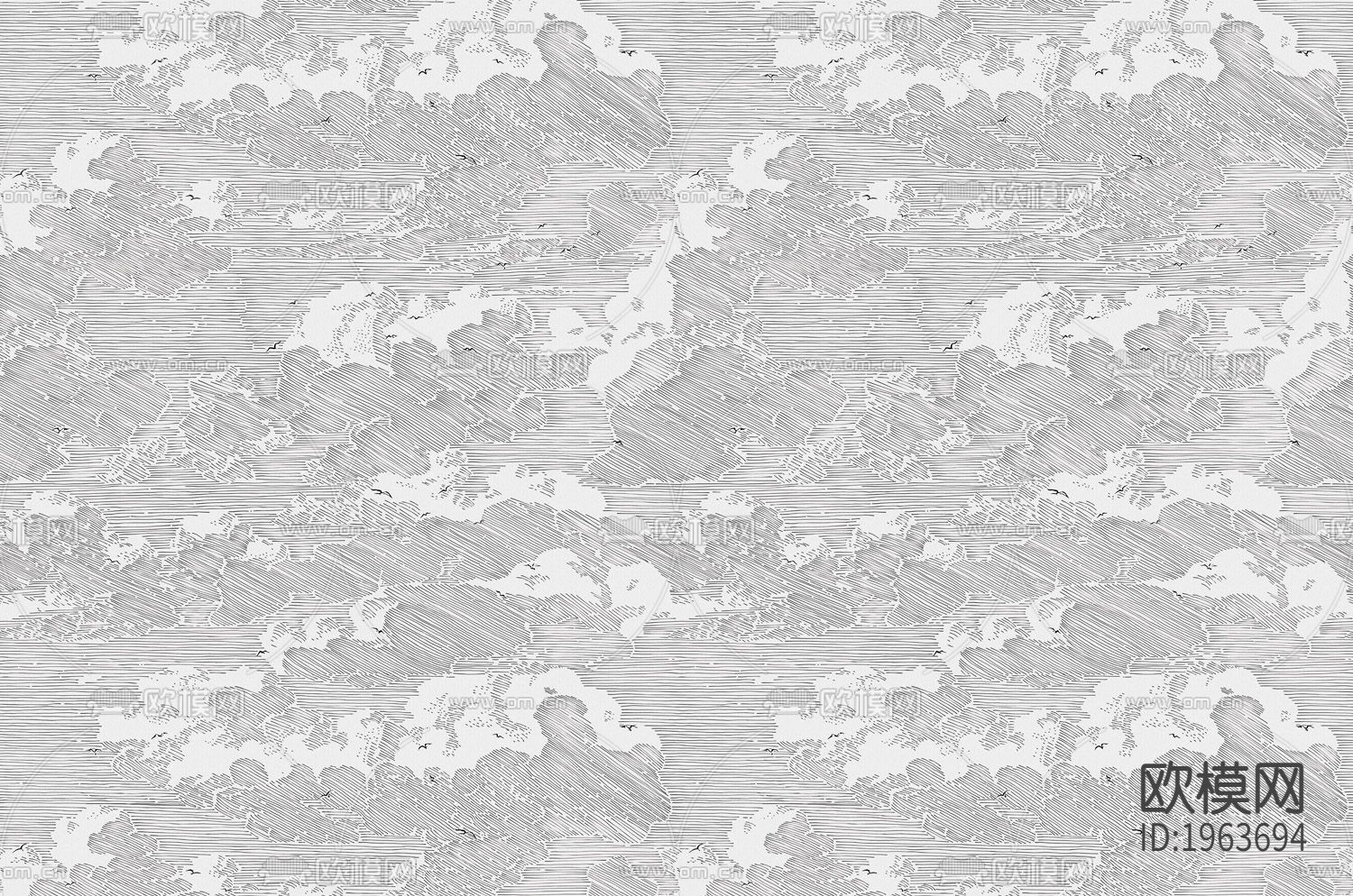 现代立体精雕墙纸下载（渲染图4）