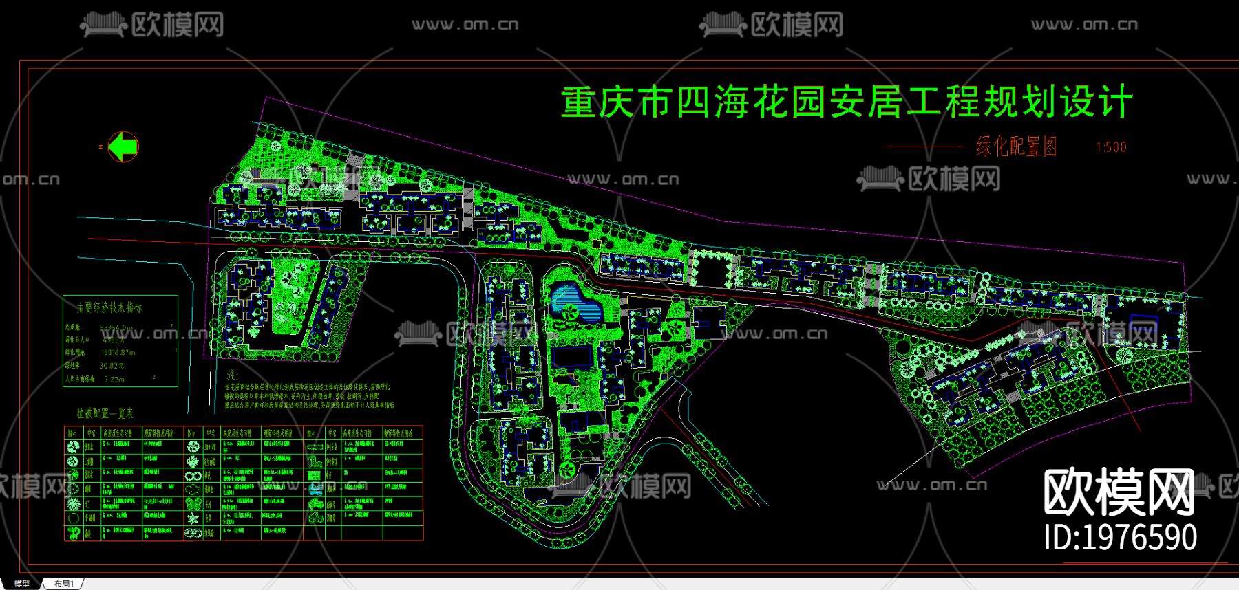 某花园安居工程规划设计图下载