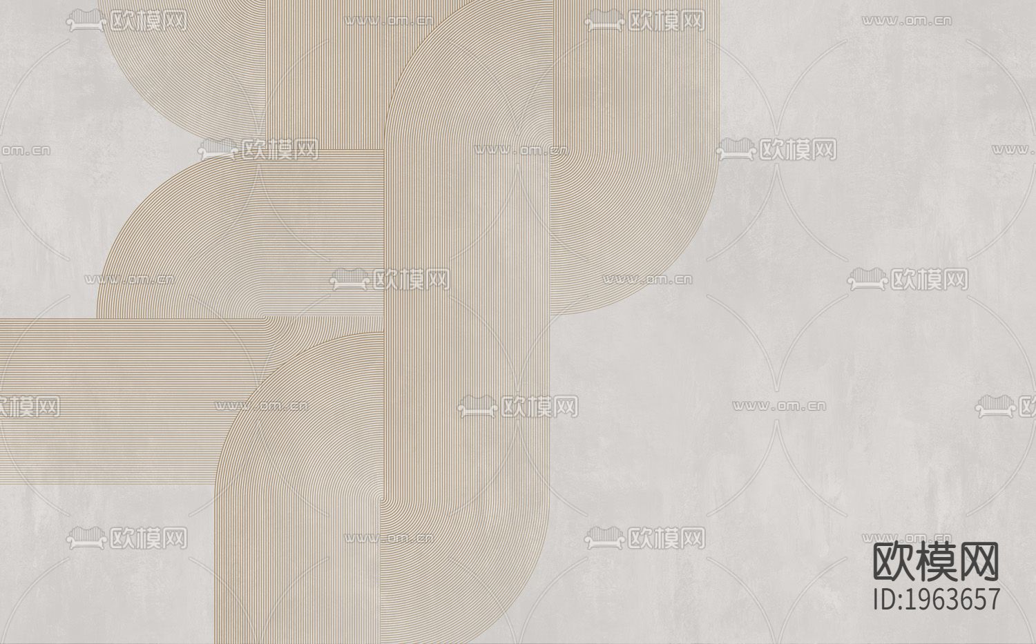 现代简约精雕立体墙纸下载（渲染图3）