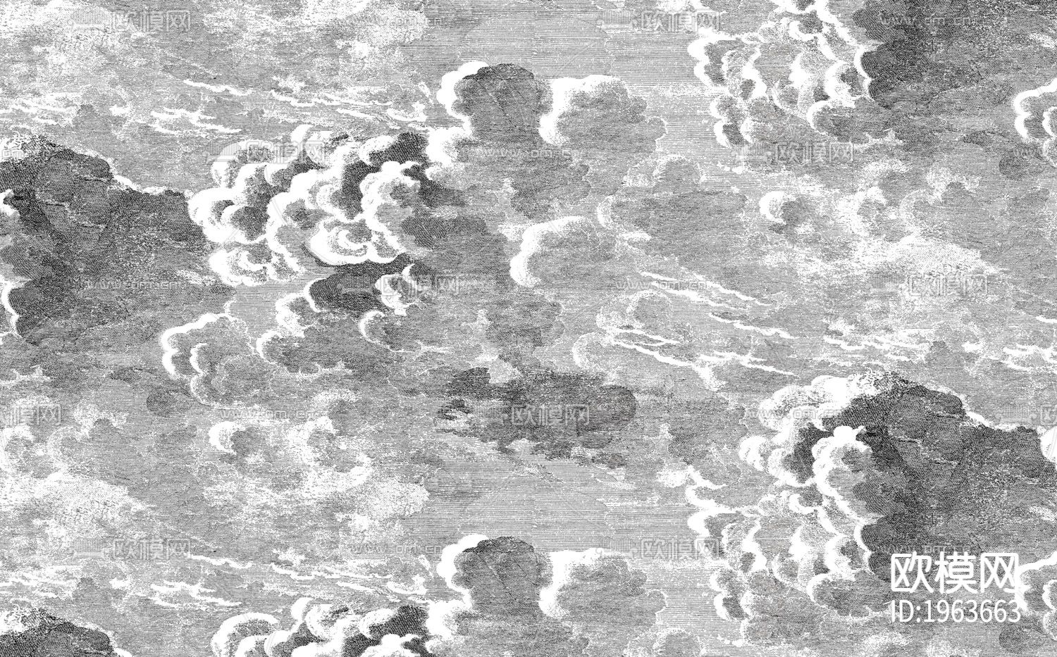 现代简约精雕立体墙纸下载（渲染图7）