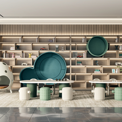  现代儿童娱乐区su模型 