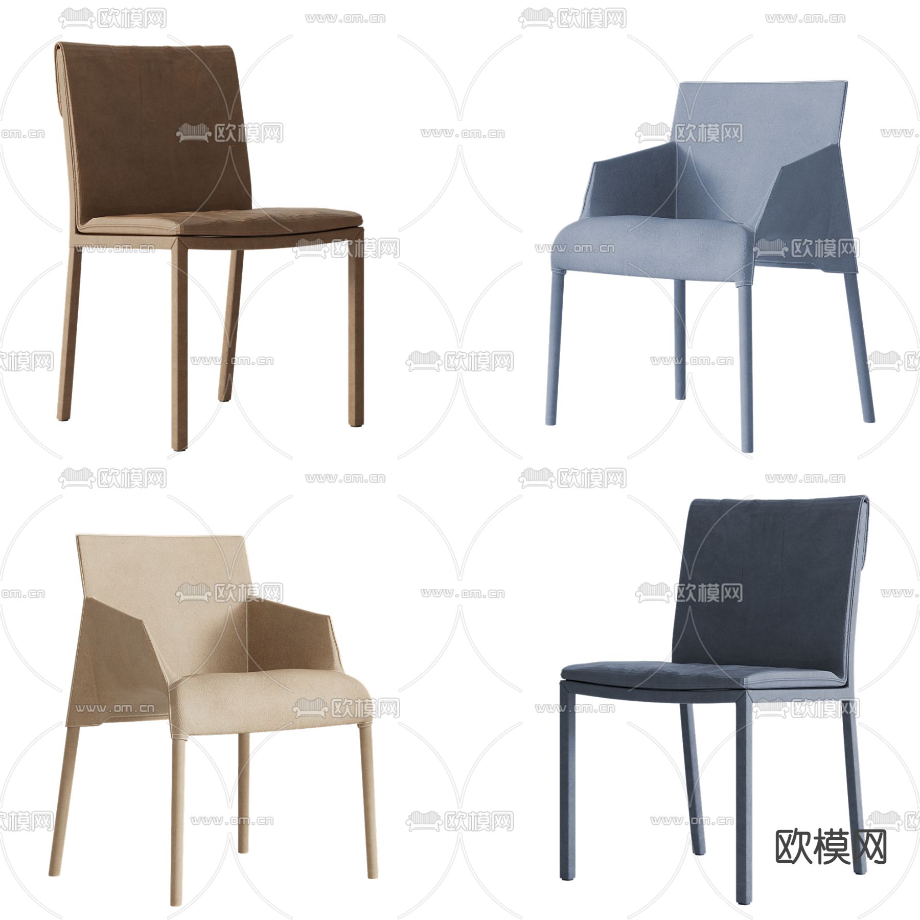 现代单椅su模型下载（渲染图1）
