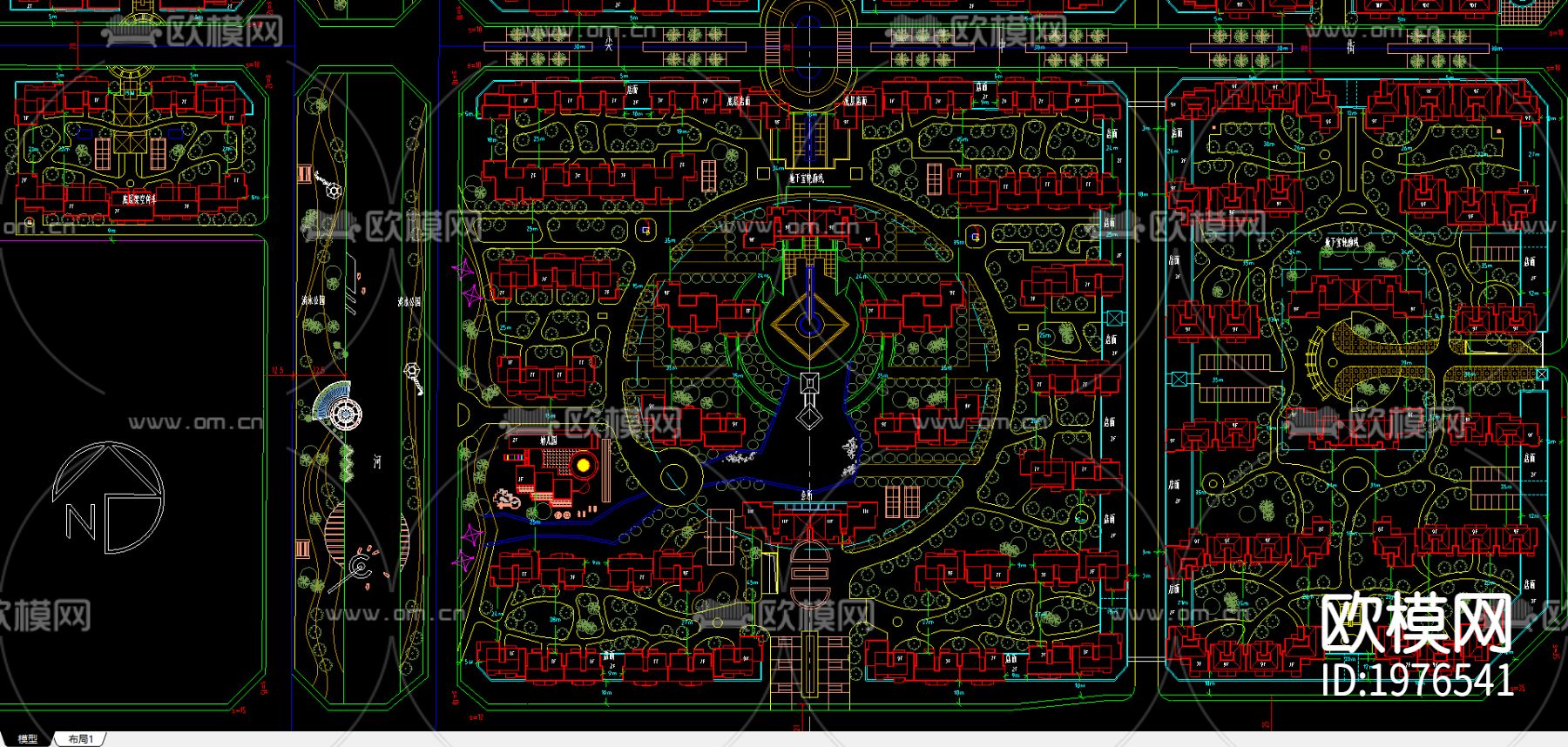 威尼斯水城总平面规划下载（渲染图2）