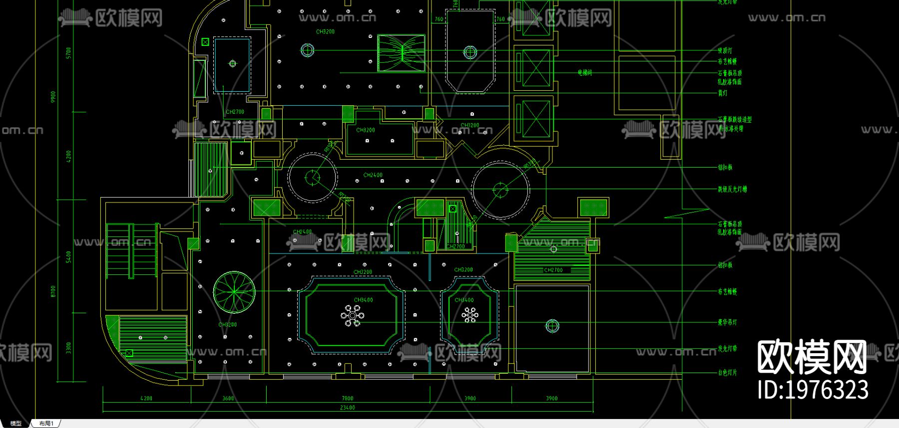 顶棚装修图纸下载