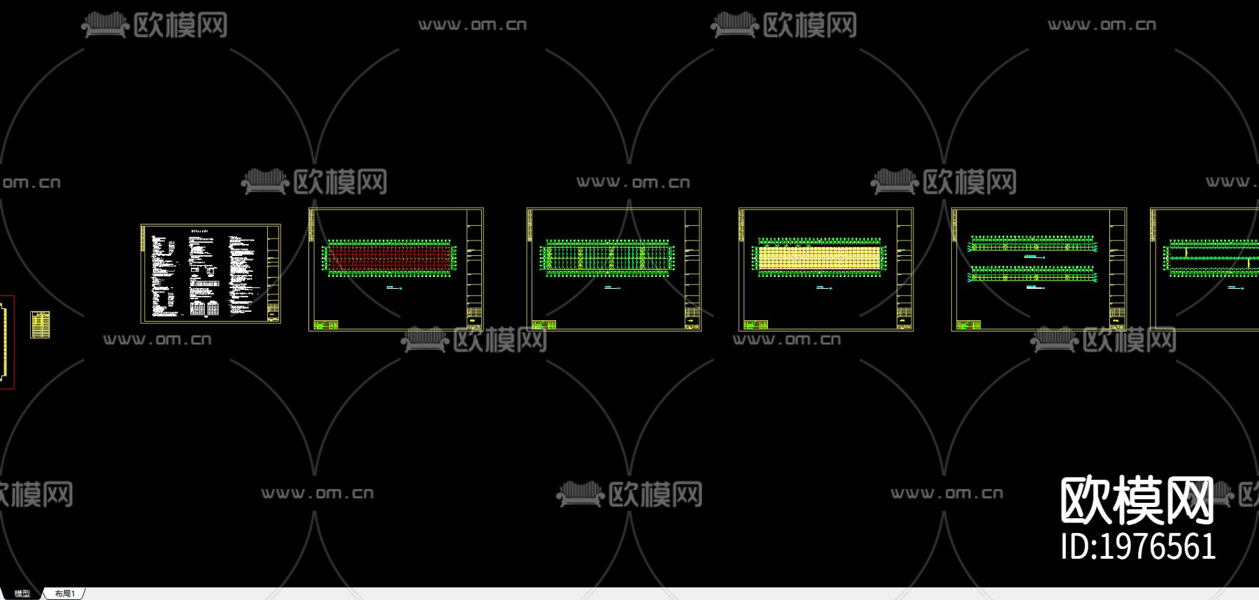 水头金威石材25吨工程CAD下载（渲染图2）