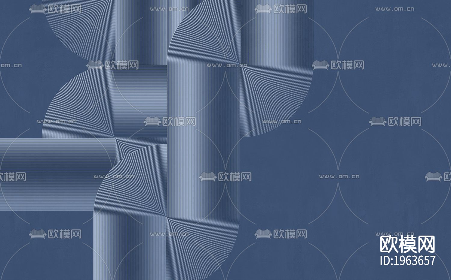 现代简约精雕立体墙纸下载（渲染图5）