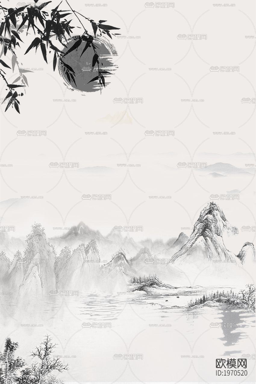 古风山水画