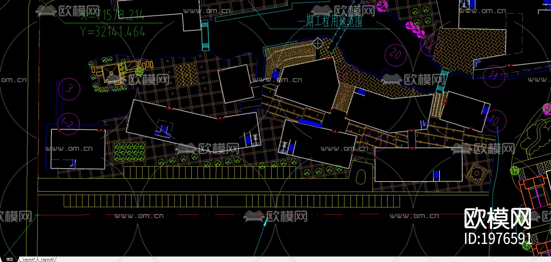 某阳光水世界总平面图下载（渲染图1）