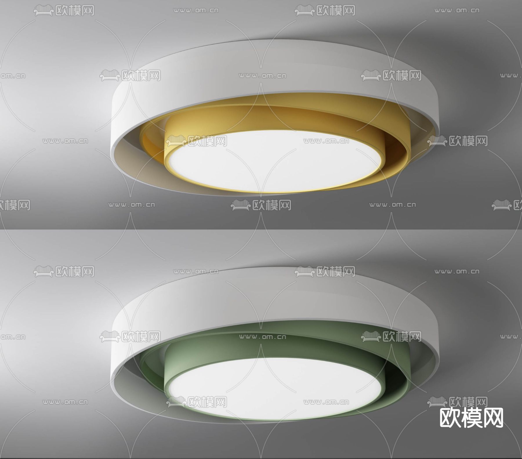 现代时尚吸顶灯3d模型