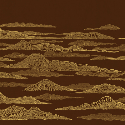  新中式立体精雕立体墙纸 