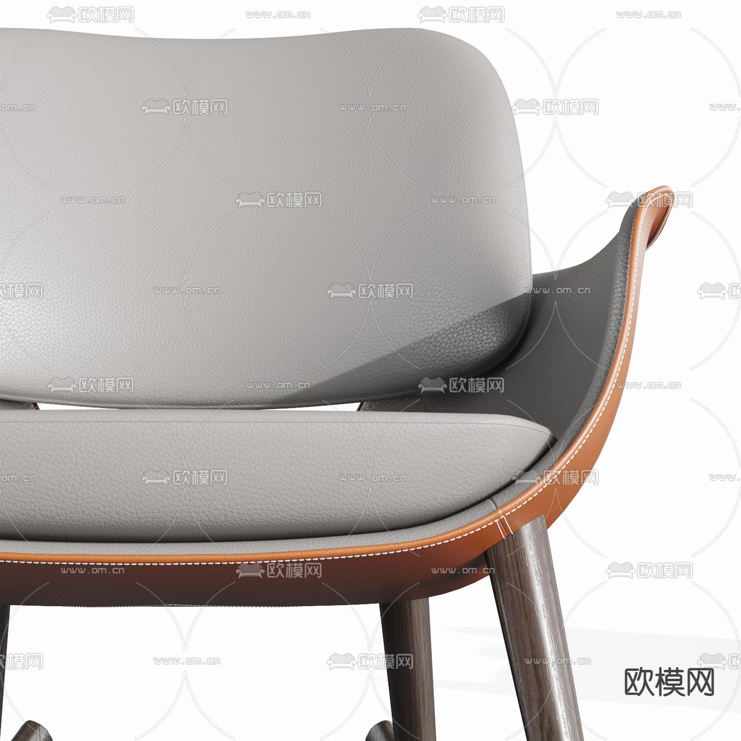 Poltrona Frau 布艺休闲椅摇椅3d模型下载（渲染图2）