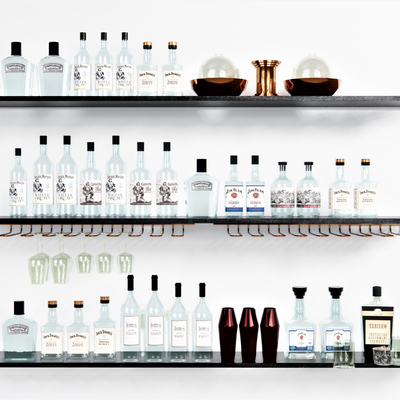  现代酒具su模型 