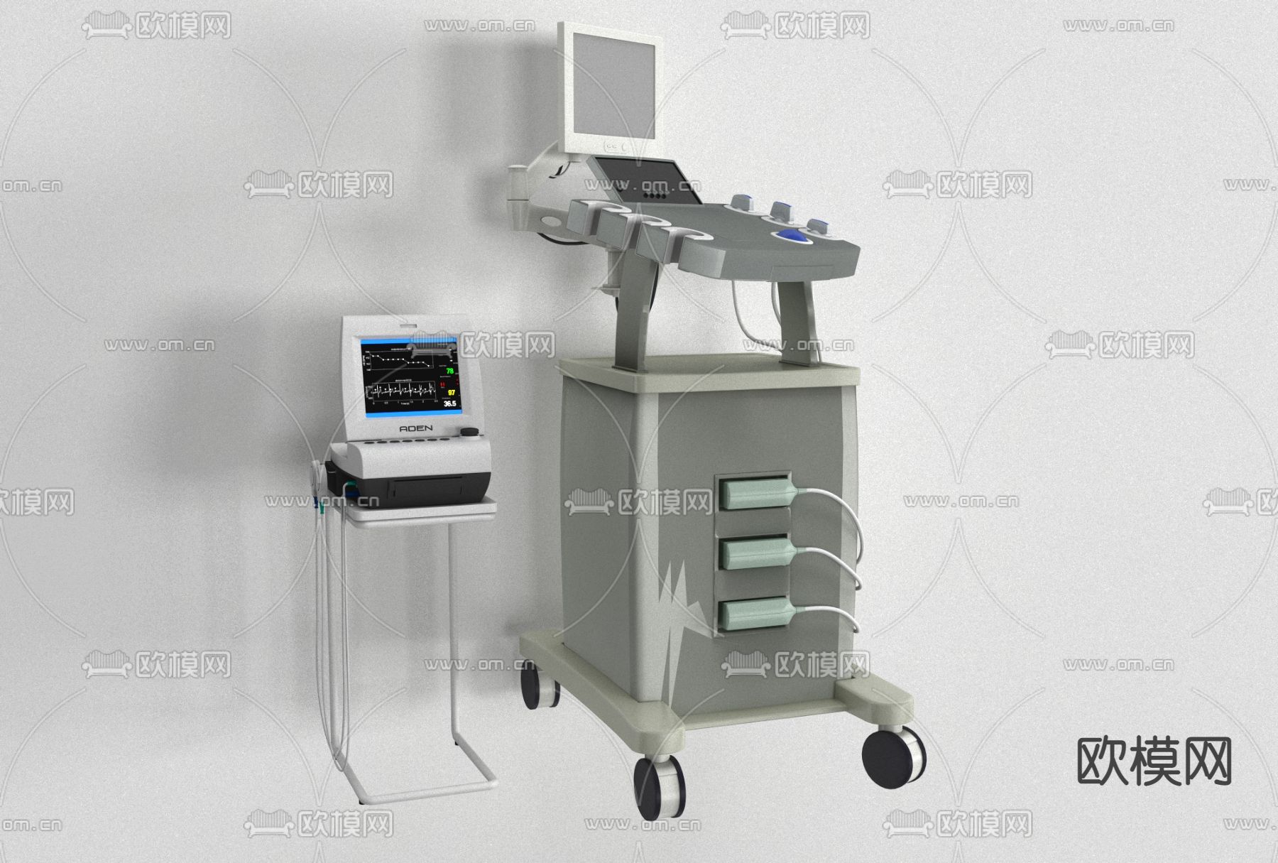 现代医疗器械设备免费3d模型下载