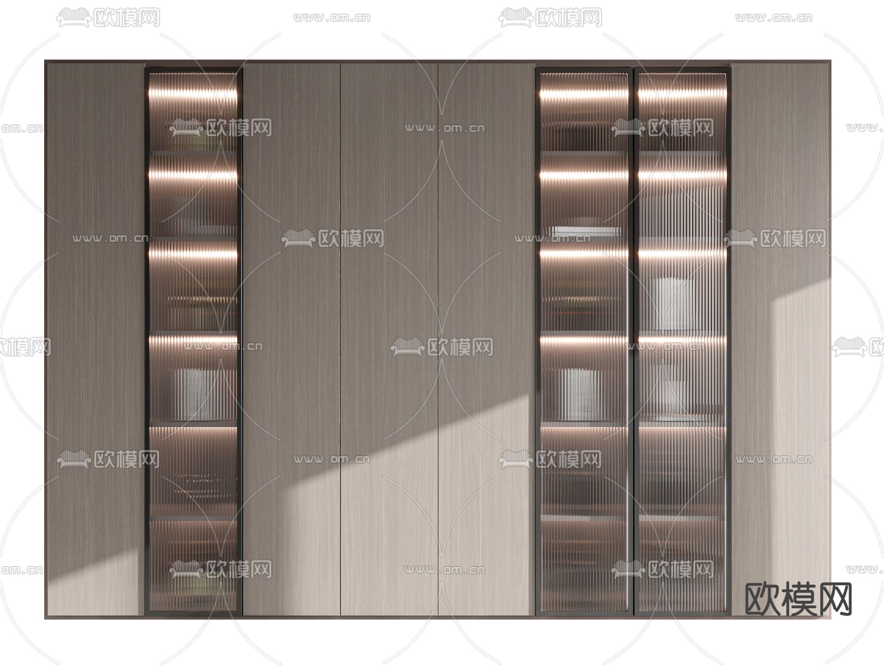 现代轻奢装饰柜3d模型下载