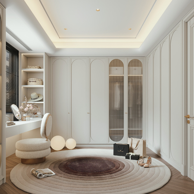  法式衣帽间su模型 