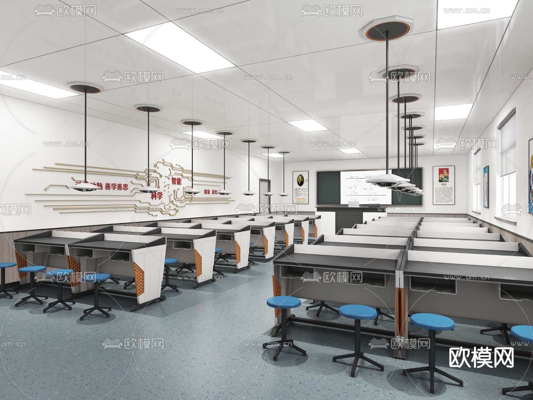 创新实验教室|空间|家装设计|chenjie0321 - 原创作品 - 站酷 (ZCOOL)