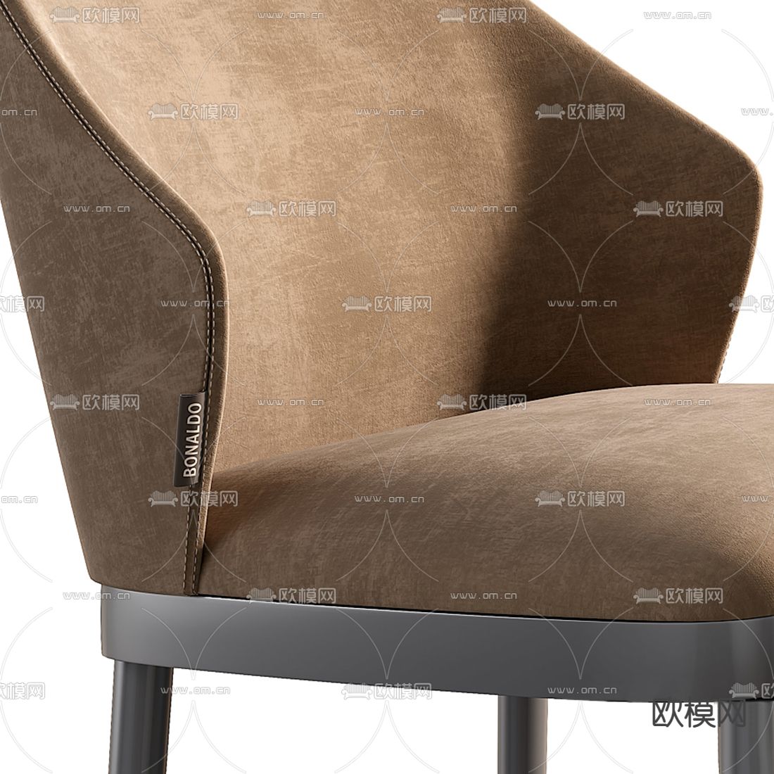 Bonaldo 现代布艺吧椅3d模型下载（渲染图3）