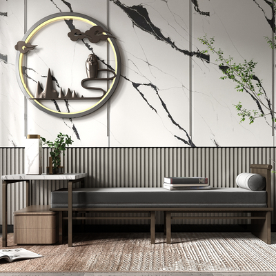  现代沙发凳脚踏su模型 