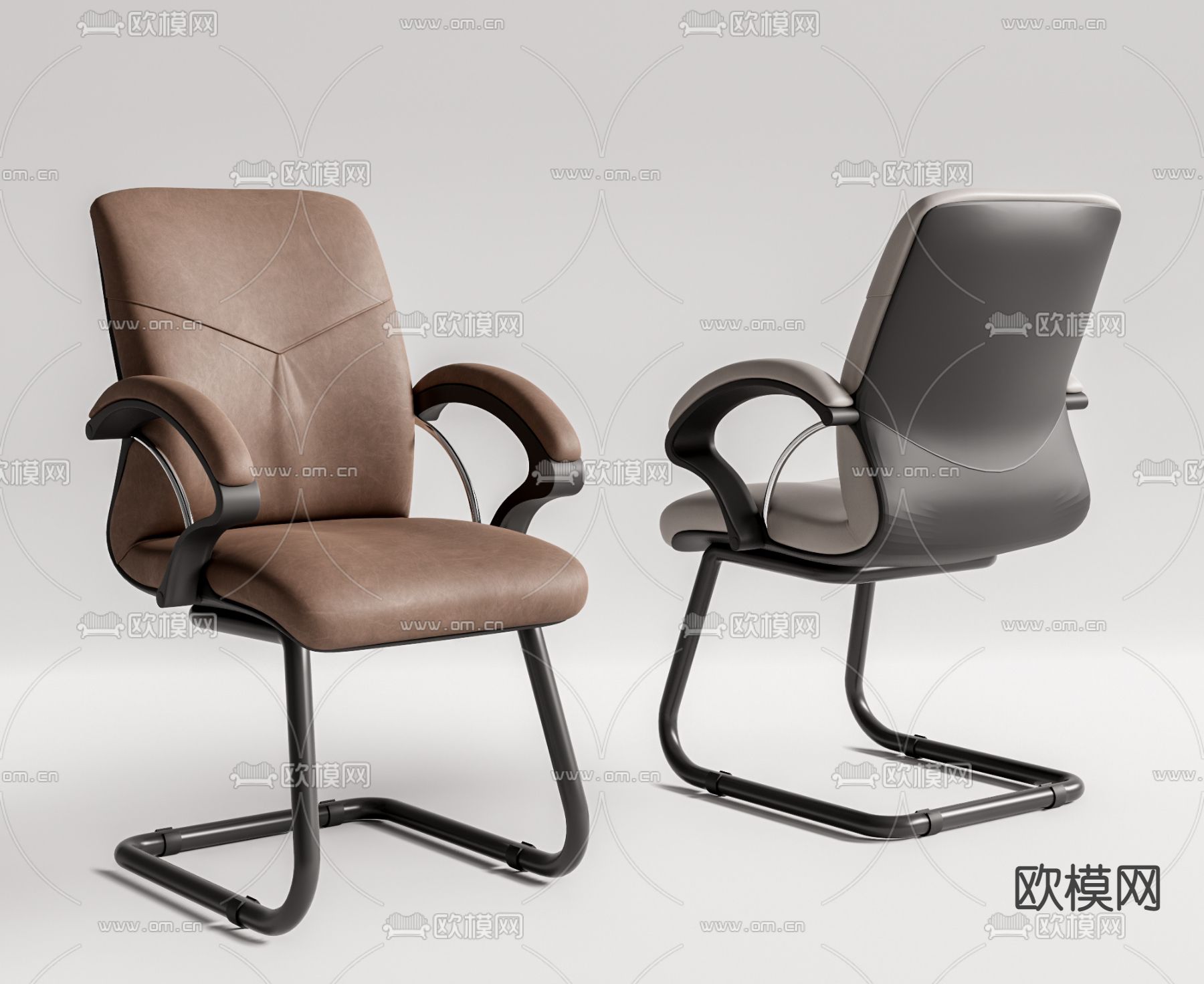 现代办公椅su模型下载（渲染图1）