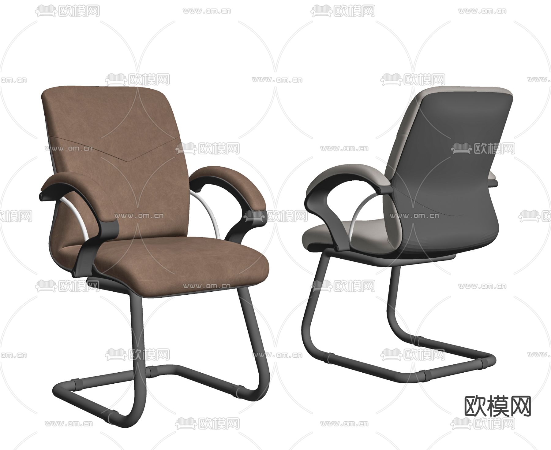 现代办公椅su模型下载（渲染图2）