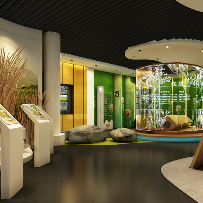 绿色农业产品科技展厅3d模型