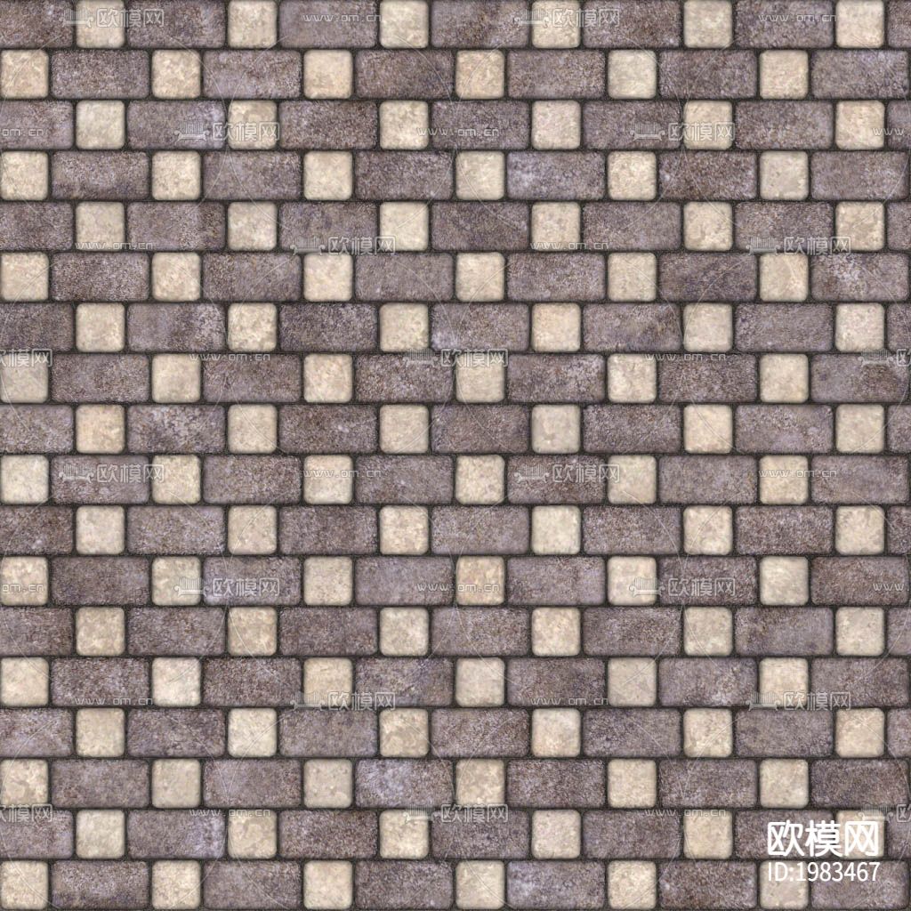 工字拼接砖墙下载