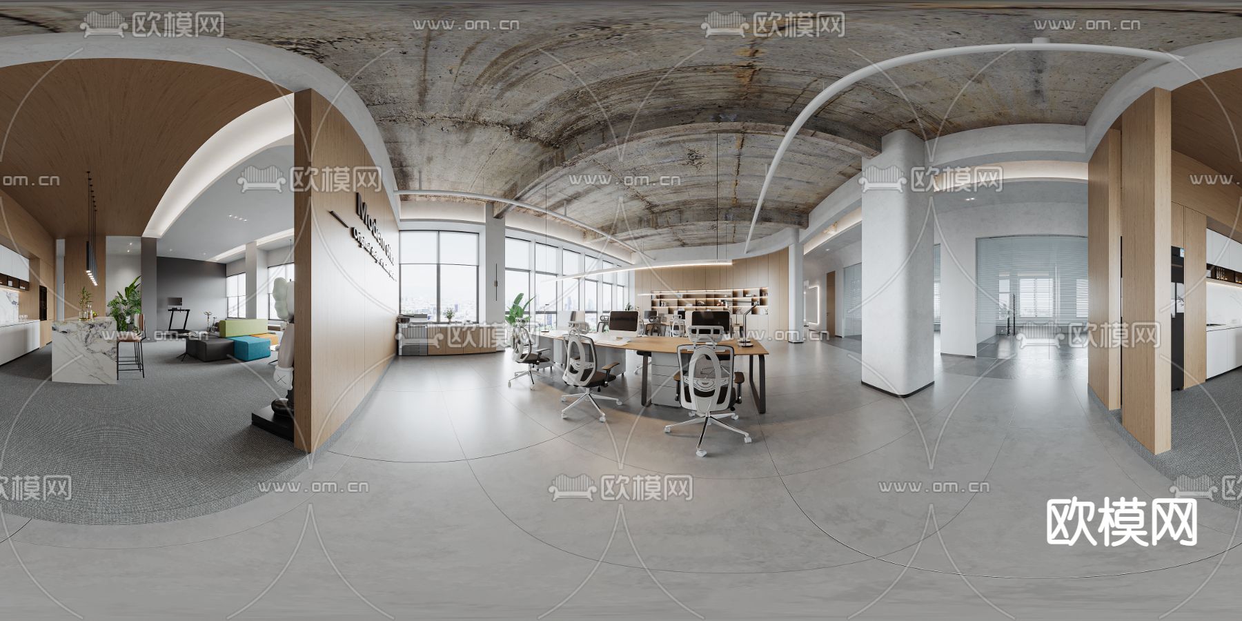 工业风办公室vr全景3d模型