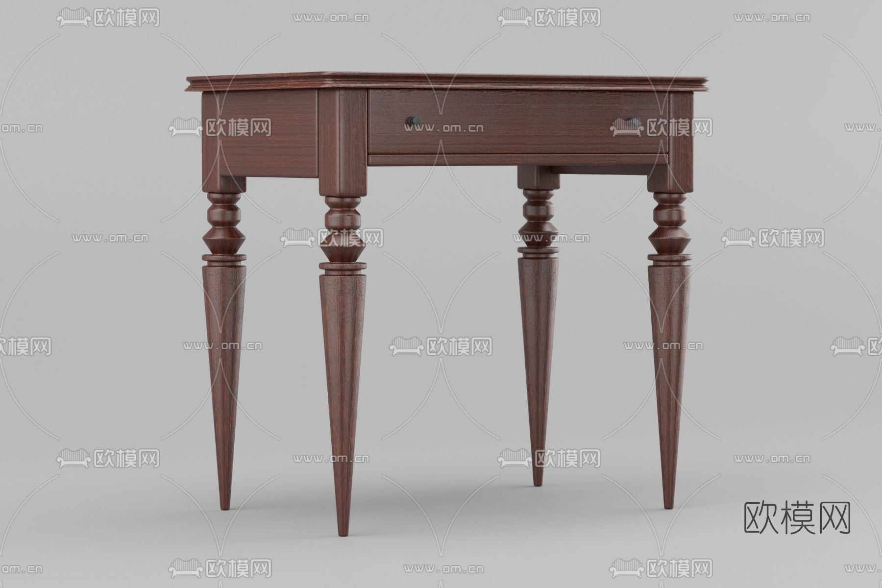 美式梳妆台免费3d模型下载