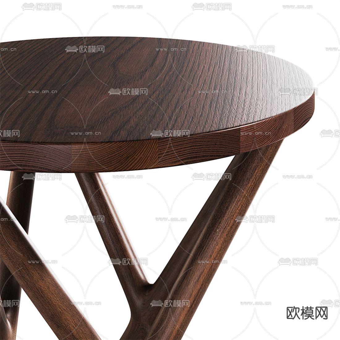 Cor 现代实木边几角几3d模型下载（渲染图4）