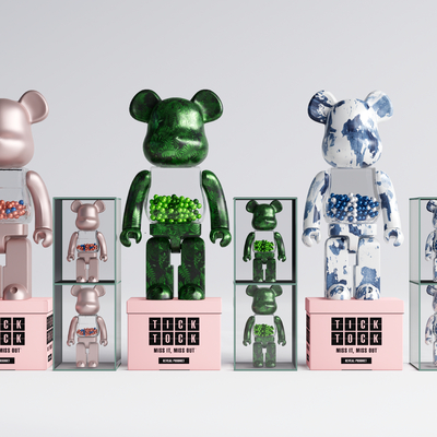  现代公仔手办su模型 