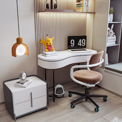  现代儿童书桌椅su模型 