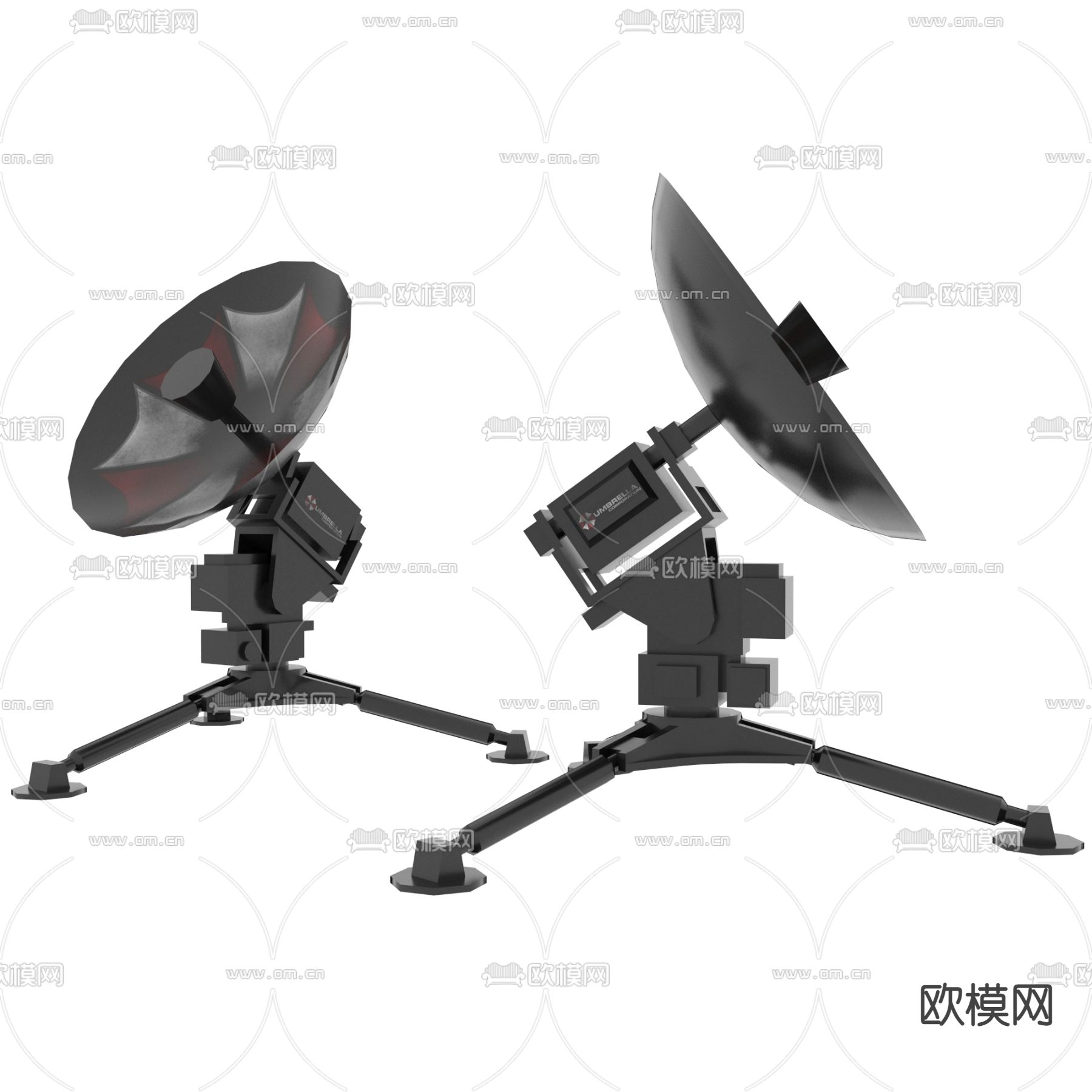 现代卫星雷达3d模型下载-3dmax模型免费下载-欧模网
