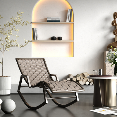  现代休闲躺椅su模型 