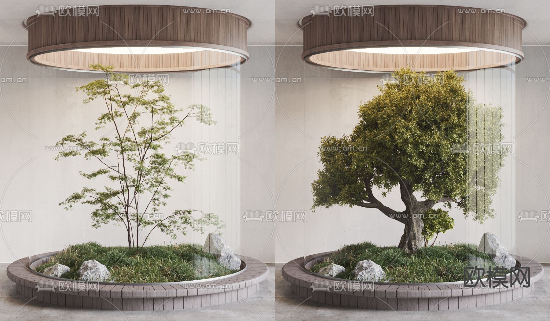 现代景观植物小品3d模型