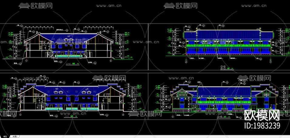 四川民居CAD施工圖下載