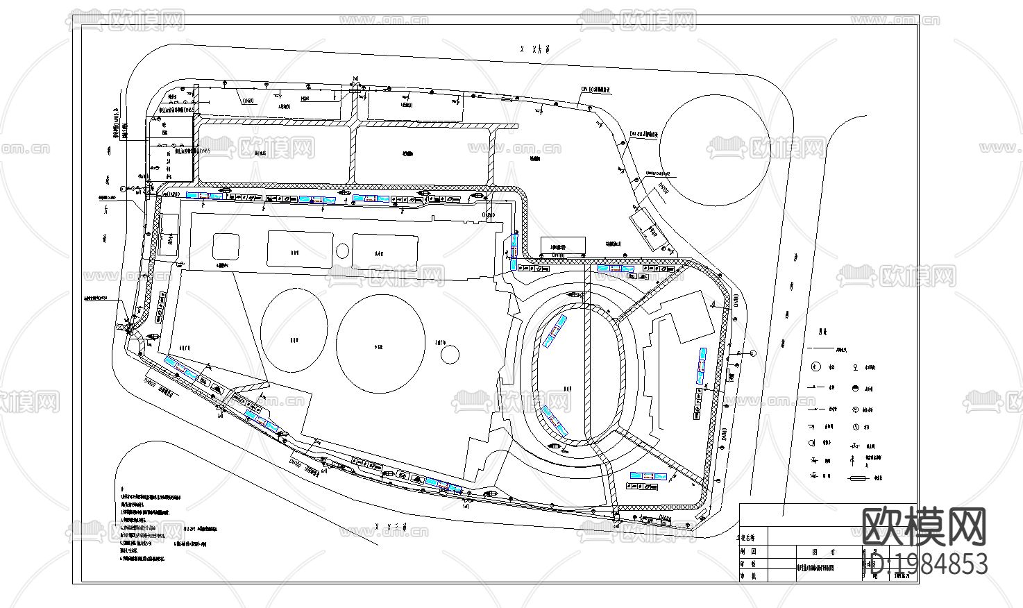 体育馆cad施工图下载（渲染图1）